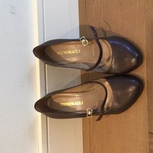 Leather Mary Jane Heels